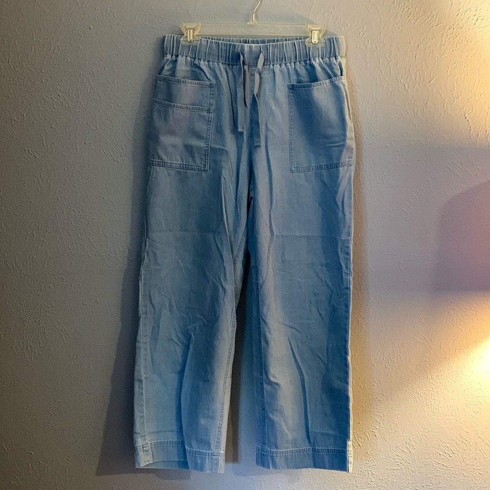 United by Blue Organic Cotton Chambray Drawstring Pants